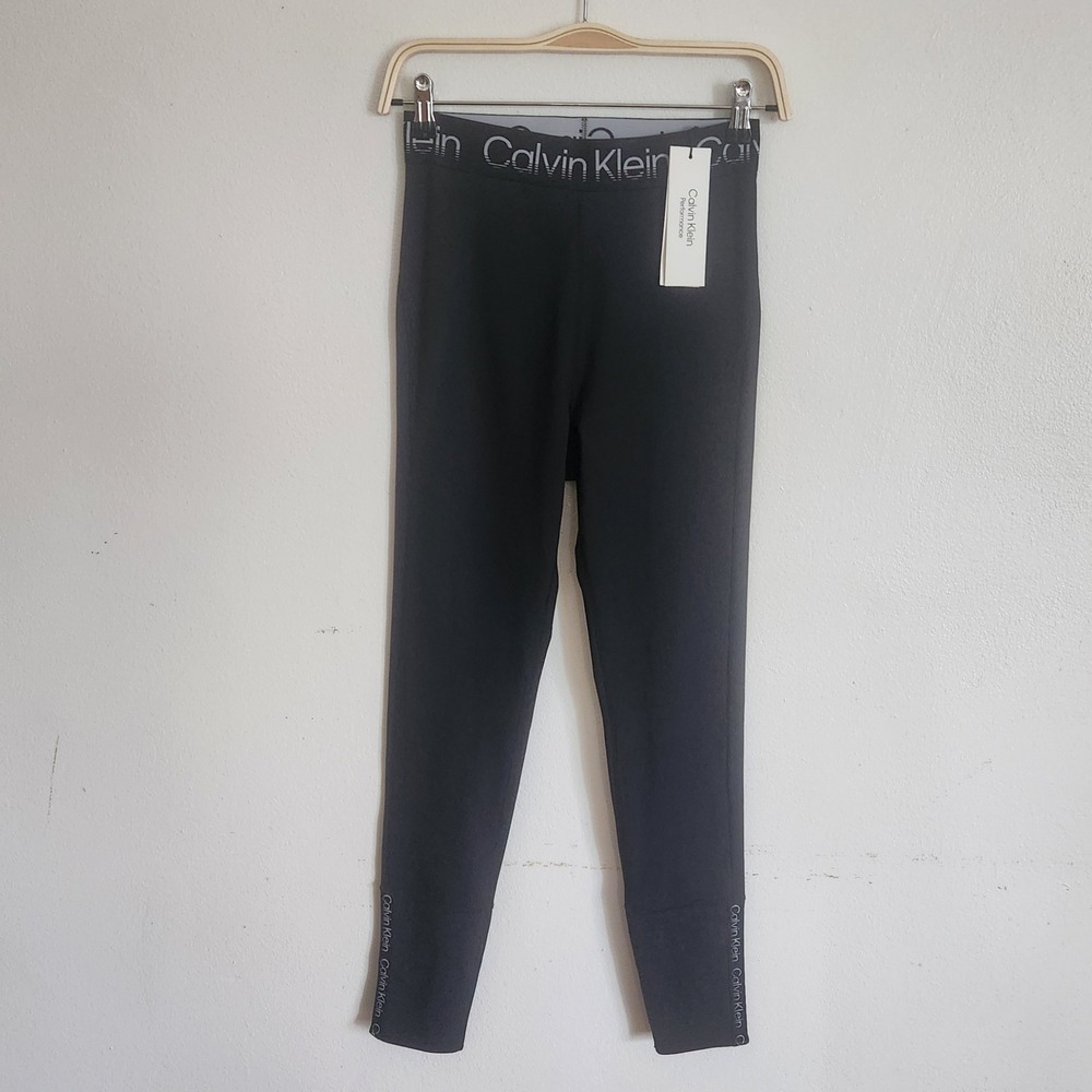 Calvin Klein Performance Active Ankle Leggings Medium Black High Waist Sporty